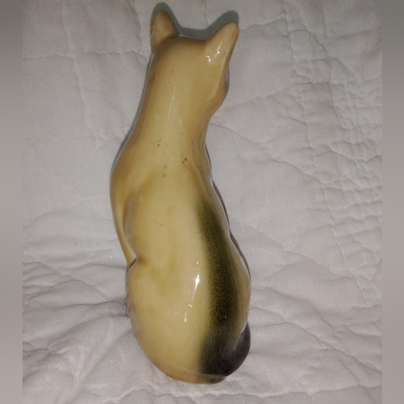 Mid Century Modern Kitty Cat Figurine 6 3/4" Tall Made In Brazil - Picture 4 of 9
